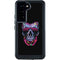 Liquid Blue Neon Skull with Glasses Galaxy S23 Waterproof Case