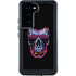Liquid Blue Neon Skull with Glasses Galaxy S23 Waterproof Case