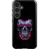 Liquid Blue Neon Skull with Glasses Galaxy S24 Impact Case