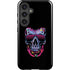 Liquid Blue Neon Skull with Glasses Galaxy S24 Plus Impact Case