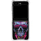 Liquid Blue Neon Skull with Glasses Galaxy Z Flip5 5G Clear Case