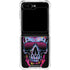 Liquid Blue Neon Skull with Glasses Galaxy Z Flip5 5G Clear Case