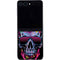 Liquid Blue Neon Skull with Glasses Galaxy Z Flip5 5G Skin