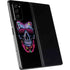 Liquid Blue Neon Skull with Glasses Galaxy Z Fold2 5G Skin