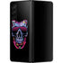 Liquid Blue Neon Skull with Glasses Galaxy Z Fold3 5G Skin