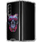 Liquid Blue Neon Skull with Glasses Galaxy Z Fold4 5G Clear Case