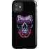 Liquid Blue Neon Skull with Glasses iPhone 11 Impact Case