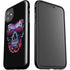 Liquid Blue Neon Skull with Glasses iPhone 11 Impact Case