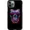 Liquid Blue Neon Skull with Glasses iPhone 11 Pro Lite Case