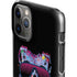 Liquid Blue Neon Skull with Glasses iPhone 11 Pro Lite Case