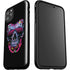 Liquid Blue Neon Skull with Glasses iPhone 11 Pro Max Impact Case