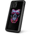Liquid Blue Neon Skull with Glasses iPhone 11 Pro Max Waterproof Case