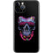 Liquid Blue Neon Skull with Glasses iPhone 11 Pro Skin
