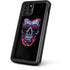 Liquid Blue Neon Skull with Glasses iPhone 11 Pro Waterproof Case