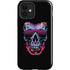 Liquid Blue Neon Skull with Glasses iPhone 12 Impact Case