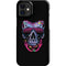 Liquid Blue Neon Skull with Glasses iPhone 12 Mini Lite Case