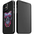 Liquid Blue Neon Skull with Glasses iPhone 12 Mini Lite Case