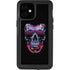 Liquid Blue Neon Skull with Glasses iPhone 12 Mini Waterproof Case