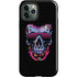 Liquid Blue Neon Skull with Glasses iPhone 12 Pro Max Impact Case