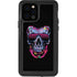 Liquid Blue Neon Skull with Glasses iPhone 12 Pro Waterproof Case