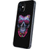 Liquid Blue Neon Skull with Glasses iPhone 12 Skin