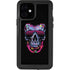 Liquid Blue Neon Skull with Glasses iPhone 12 Waterproof Case