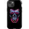 Liquid Blue Neon Skull with Glasses iPhone 13 Impact Case