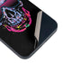 Liquid Blue Neon Skull with Glasses iPhone 13 Mini Skin