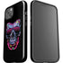 Liquid Blue Neon Skull with Glasses iPhone 14 Plus Impact Case