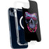 Liquid Blue Neon Skull with Glasses iPhone 15 Plus MagSafe Case