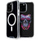 Liquid Blue Neon Skull with Glasses iPhone 15 Pro Max MagSafe Case