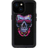 Liquid Blue Neon Skull with Glasses iPhone 15 Waterproof Case