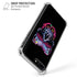 Liquid Blue Neon Skull with Glasses iPhone 7/8 Plus Clear Case