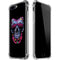 Liquid Blue Neon Skull with Glasses iPhone 7/8 Plus Clear Case
