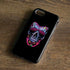 Liquid Blue Neon Skull with Glasses iPhone 8 Pro Case