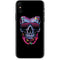 Liquid Blue Neon Skull with Glasses iPhone 8 Skin
