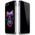 Liquid Blue Neon Skull with Glasses iPhone SE (2nd & 3rd Gen) Clear Case