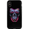 Liquid Blue Neon Skull with Glasses iPhone X Pro Case