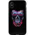 Liquid Blue Neon Skull with Glasses iPhone X Pro Case