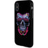 Liquid Blue Neon Skull with Glasses iPhone X Pro Case