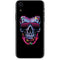 Liquid Blue Neon Skull with Glasses iPhone XR Skin