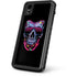 Liquid Blue Neon Skull with Glasses iPhone XR Waterproof Case
