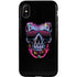 Liquid Blue Neon Skull with Glasses iPhone XS Pro Case
