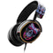 Liquid Blue Neon Skull with Glasses SteelSeries Arctis 5 Skin