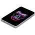 Liquid Blue Neon Skull with Glasses Surface Duo Skin