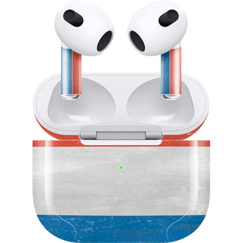 Netherlands Flag Distressed Apple AirPods (3rd Gen 2021) Skin