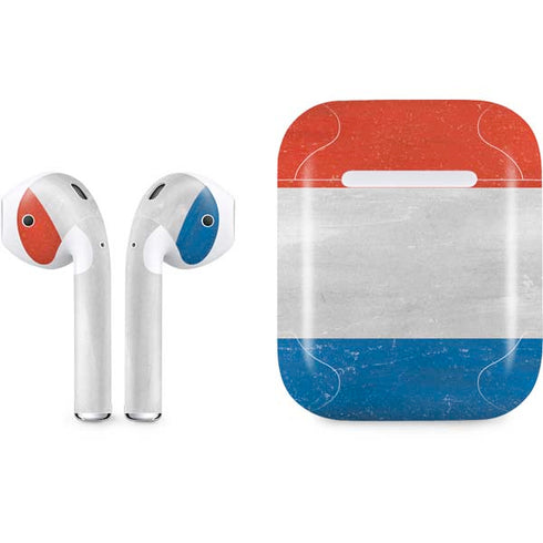 Netherlands Flag Distressed Apple AirPods Skin