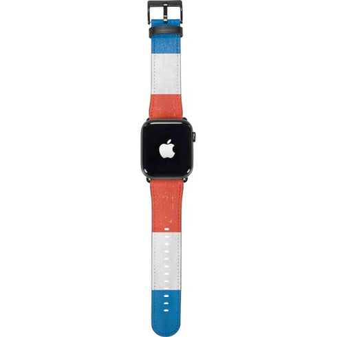 Netherlands Flag Distressed Apple Watch Band 42-44mm