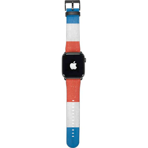 Netherlands Flag Distressed Apple Watch Band 38-40mm