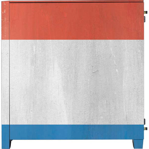 Netherlands Flag Distressed Corsair 4000D Tempered Glass Mid-Tower ATX Case Skin